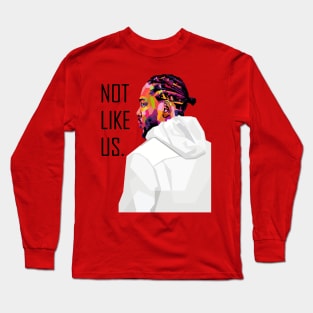 Kendrick Lamar Not Like Us WPAP Long Sleeve T-Shirt